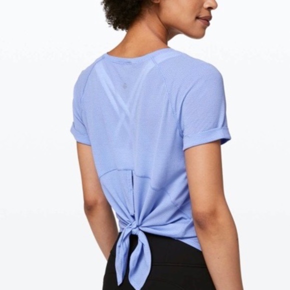 lululemon athletica Tops - Lululemon Open Up Tie Back Tee